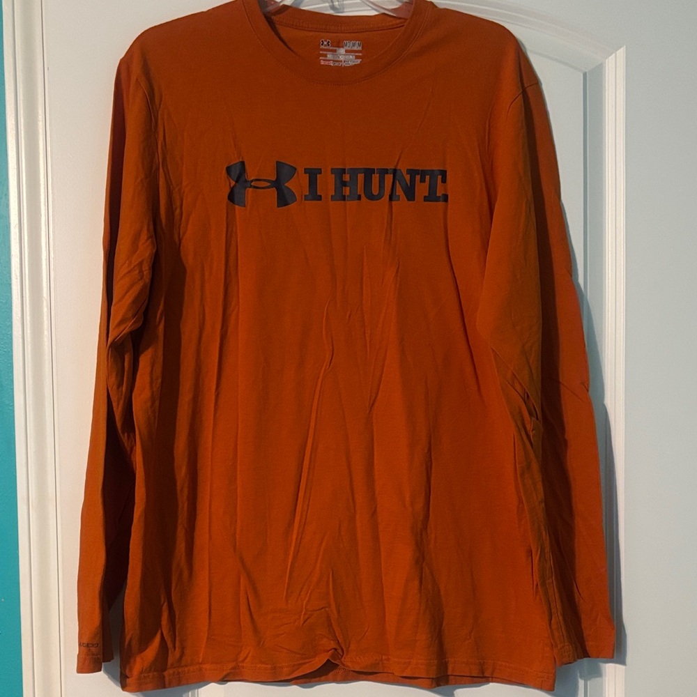 Under Armour Men's Orange 'I Hunt' Long Sleeve Shirt